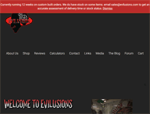 Tablet Screenshot of evilusions.com
